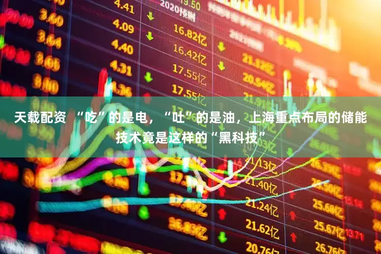 天载配资  “吃”的是电，“吐”的是油，上海重点布局的储能技术竟是这样的“黑科技”