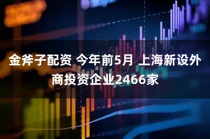 金斧子配资 今年前5月 上海新设外商投资企业2466家